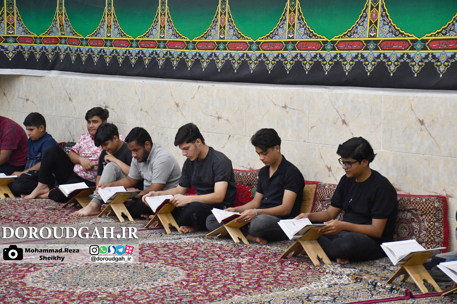 تصاویری از محافل قرآن خوانی دورودگاه در ماه مبارک رمضان 